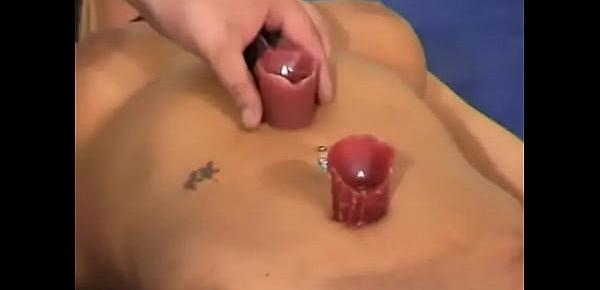  Bizarre Wax Play with Little Blonde